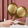 yisncka Vintage Hand Mirrors, 24.8 x 11.4 cm, Gold-Embossed, 6-Pack view 3