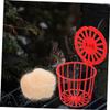 BESTonZON Parrot Nesting Aid for Birds - Washable Plastic and Jute, 4 Pieces view 2
