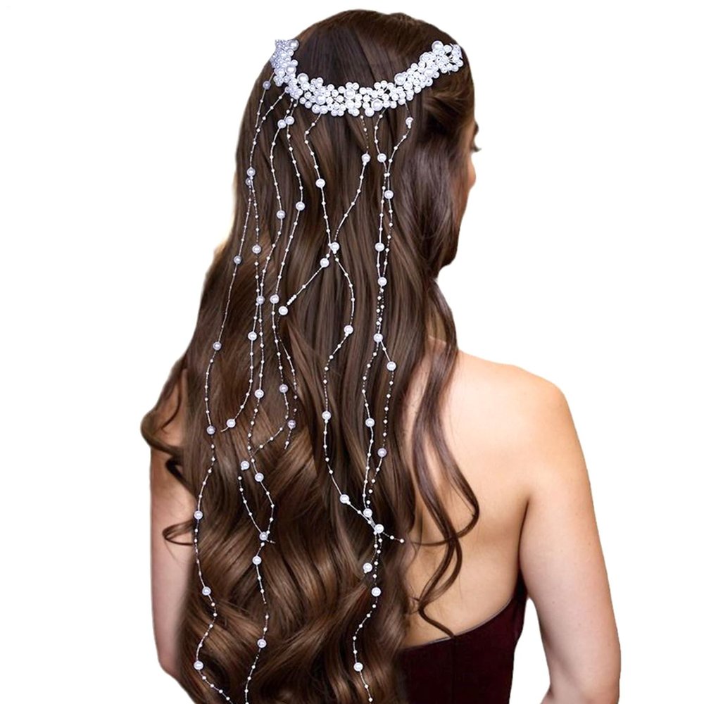 Pearl Hair Comb, Elegant Decorative Hair Accessory