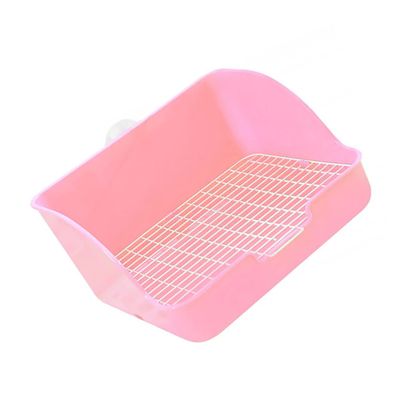 TOYANDONA Rectangular Plastic Rabbit Toilet with Filter Bottom