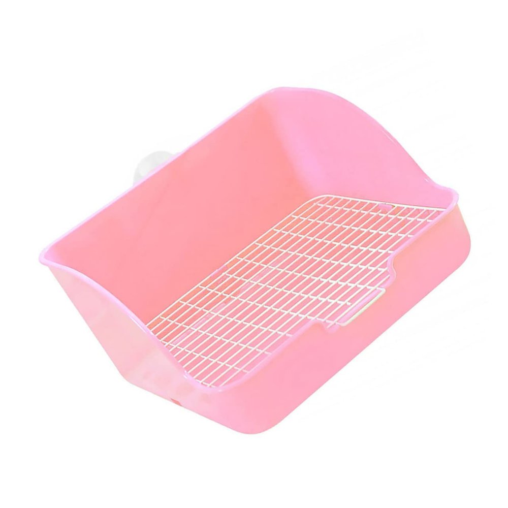 TOYANDONA Rectangular Plastic Rabbit Toilet with Filter Bottom