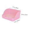TOYANDONA Rectangular Plastic Rabbit Toilet with Filter Bottom view 2