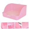TOYANDONA Rectangular Plastic Rabbit Toilet with Filter Bottom view 4