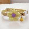 Adjustable Cat Collar with Flowers and Bell view 3