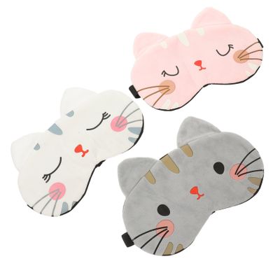 PACKOVE 3-Piece Cartoon Sleep Mask Set for Women and Men