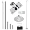 ZWCSHUU 45 mm Portable Spinning and Static Pole Dance Set, Adjustable, Silver view 1