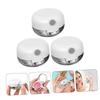 3 Makeup Containers with Mirrors, Plastic Cosmetic Jars for Lip Care view 4