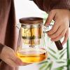 SBCGFY 800 ml Teapot with Separate Filter, Kung Fu Tea Set for Flowering and Loose-Leaf Tea view 2