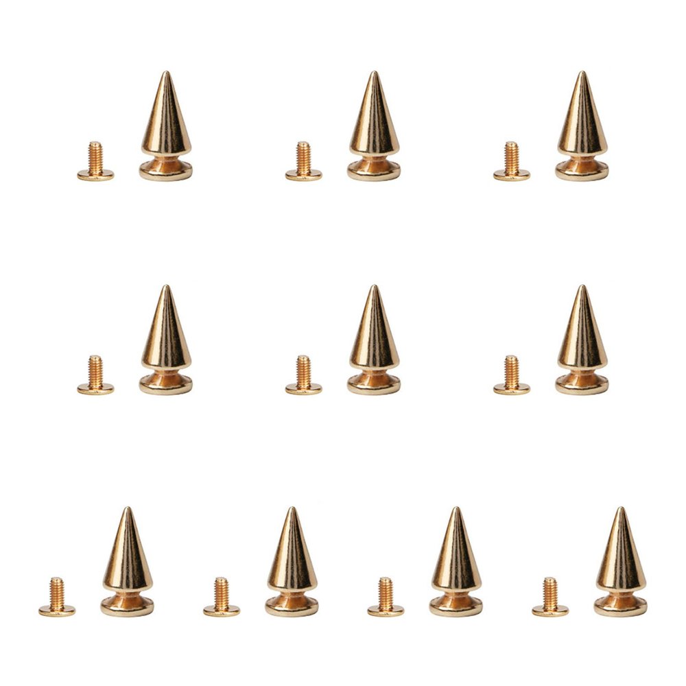 HDOYTXXM Set of 10 Unique Screw-Back Spikes, Fashion Accessories for Enhancing the Look of Fashion Items