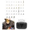 HDOYTXXM Set of 10 Unique Screw-Back Spikes, Fashion Accessories for Enhancing the Look of Fashion Items view 2