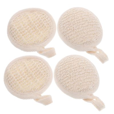 Loofah Body Exfoliating Bath Accessory with Cotton, Flexible, Gentle Exfoliation