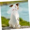 HAPINARY Dog Veil with Hair Clip for Bridal Looks view 4