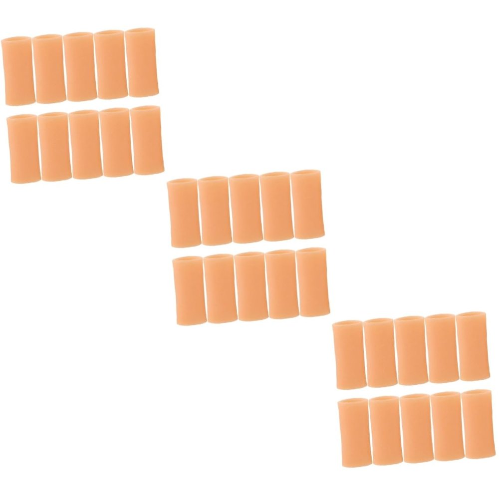 HAPINARY 15 Pairs Silicone Finger Protectors, Finger Gloves for Writing, Breathable and Durable for Daily Use