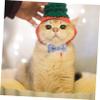 HANABASS Cat Collars with Bells and Bows, Breakaway, Adjustable, 2-Pack, Fabric view 4