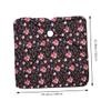 CALLARON Adult Haircutting Cape with Rose Floral Pattern, Black view 2