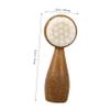 Double-Sided Coconut Fiber Facial Brush for Travel view 2