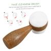 Double-Sided Coconut Fiber Facial Brush for Travel view 3