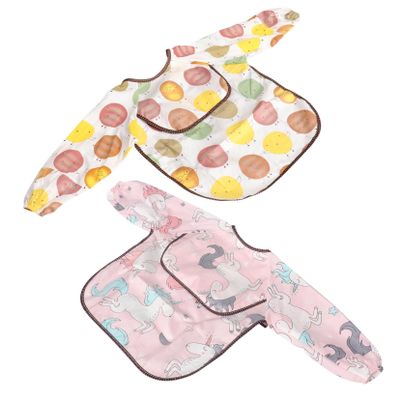 ERINGOGO Cotton Bibs, 2-Pack, Size 110, for Children