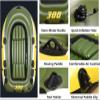 KANBUN Summenflatable Inflatable Kayak Drift Boat for Two, Foldable Boat, 252 cm x 125 cm x 40 cm view 4