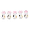Soft Silicone Cuticle Scissor Covers - Cat Paw Shape, 5pcs (WHITE) view 2