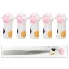 Soft Silicone Cuticle Scissor Covers - Cat Paw Shape, 5pcs (WHITE) view 4