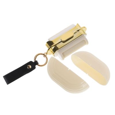 Didiseaon Portable Lint Roller for Pet Hair Removal from Clothing, Cream