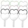 VALICLUD Compact Heart-Shaped Hand Mirrors, 12-Pack view 1