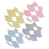 VALICLUD 4-Piece Glitter Fabric Bows for Hair Clips, Handmade with a Shiny Effect view 1
