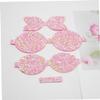 VALICLUD 4-Piece Glitter Fabric Bows for Hair Clips, Handmade with a Shiny Effect view 2