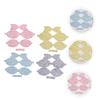VALICLUD 4-Piece Glitter Fabric Bows for Hair Clips, Handmade with a Shiny Effect view 3