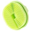 Silicone Body Scrubber, Anti-Slip Massage Loofah, Ergonomic Shower Brush, Soft Flexible Material, 5.86-Inch, Red/Blue/Green view 1