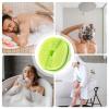 Silicone Body Scrubber, Anti-Slip Massage Loofah, Ergonomic Shower Brush, Soft Flexible Material, 5.86-Inch, Red/Blue/Green view 3