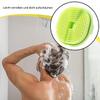 Silicone Body Scrubber, Anti-Slip Massage Loofah, Ergonomic Shower Brush, Soft Flexible Material, 5.86-Inch, Red/Blue/Green view 4