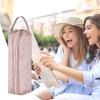 Portable Pink Travel Makeup Bag, Multifunctional Mesh Organizer view 3