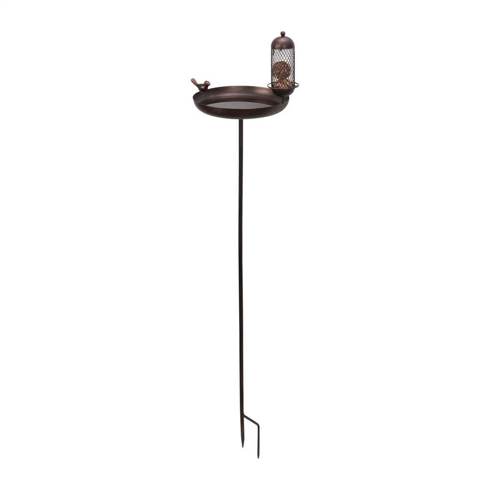 Outdoor Bird Waterer, Vintage Iron Water Bowl with