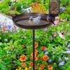 Outdoor Bird Waterer, Vintage Iron Water Bowl with view 3