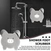 Silicone Shower Foot Scrubber, Non-Slip Exfoliating Brush with Suction Cups view 2
