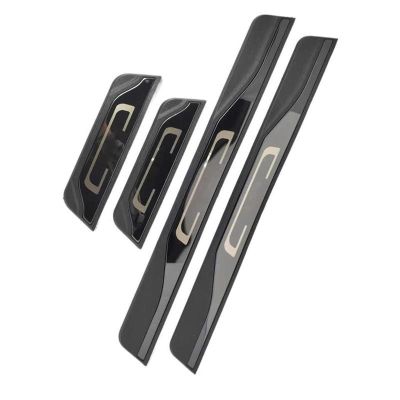 YDYBDA ABS Stainless Steel Door Sill Scuff Plates for Suzuki Baleno 2015–2022