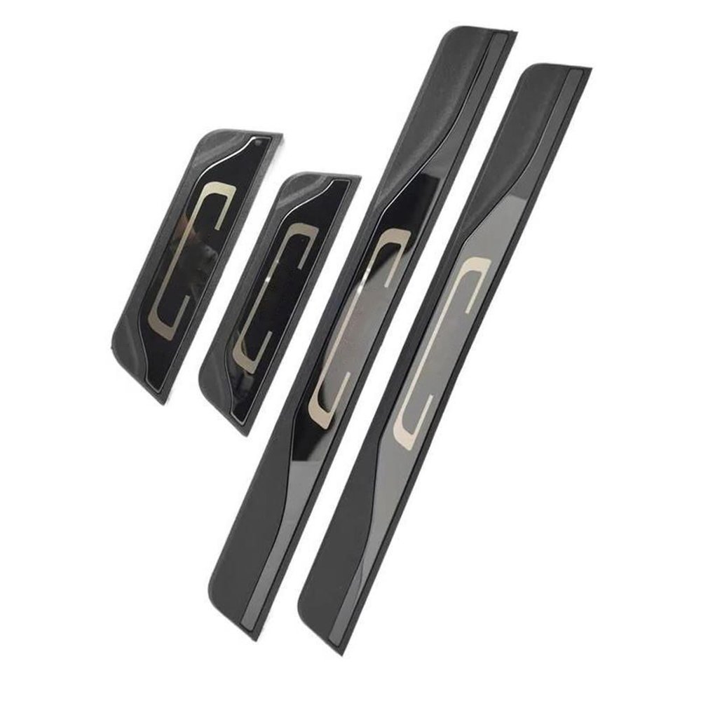 YDYBDA ABS Stainless Steel Door Sill Scuff Plates for Suzuki Baleno 2015–2022