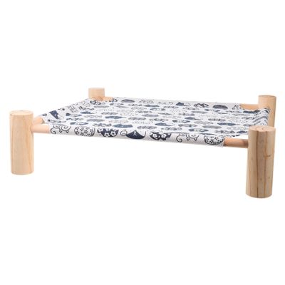 ifundom Detachable Washable Cat Bed with Wooden Legs