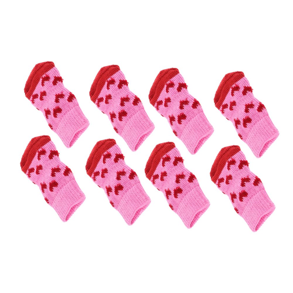 BUGUUYO 8-Piece Non-Slip Pet Socks for Dogs