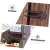 Child Safety Window and Door Locks, 8-Pack, ABS, Brown view 3