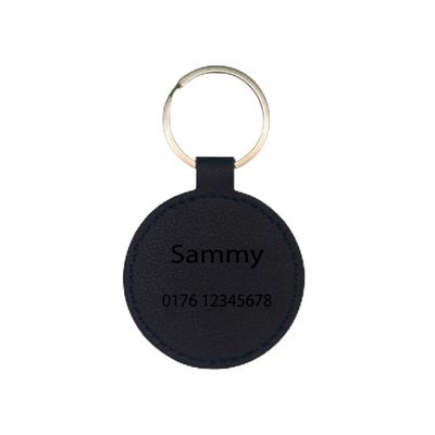 Silent Dog Tag | Engraving | Personalized Faux Leather | Available in Various Colors
