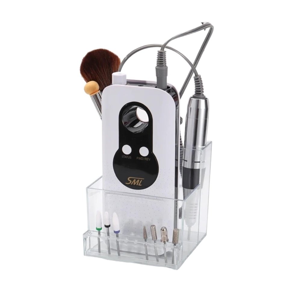 HEXHUASR 3-Row, 10-Hole Organizer for Nail Drills and Bits