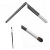 VALICLUD Black Wool Eye Contour Brush with Wooden Handle view 2