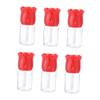 6 Empty Refillable Lip Gloss Tubes, Round ABS view 1