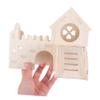 TOYANDONA Two-Story Hamster House with Window and Ladder view 4