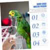 ibasenice Hanging Bird Water Dispenser for Small Birds view 3