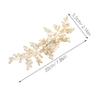 Bridal Hair Comb with Rhinestones and Faux Pearls view 2