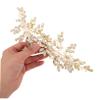 Bridal Hair Comb with Rhinestones and Faux Pearls view 4
